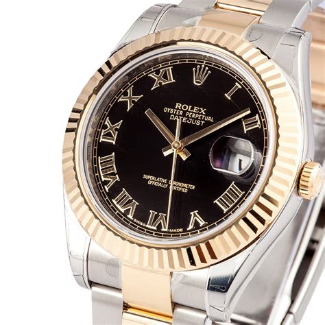 rolex datejust ii black roman|rolex datejust 41 black dial.